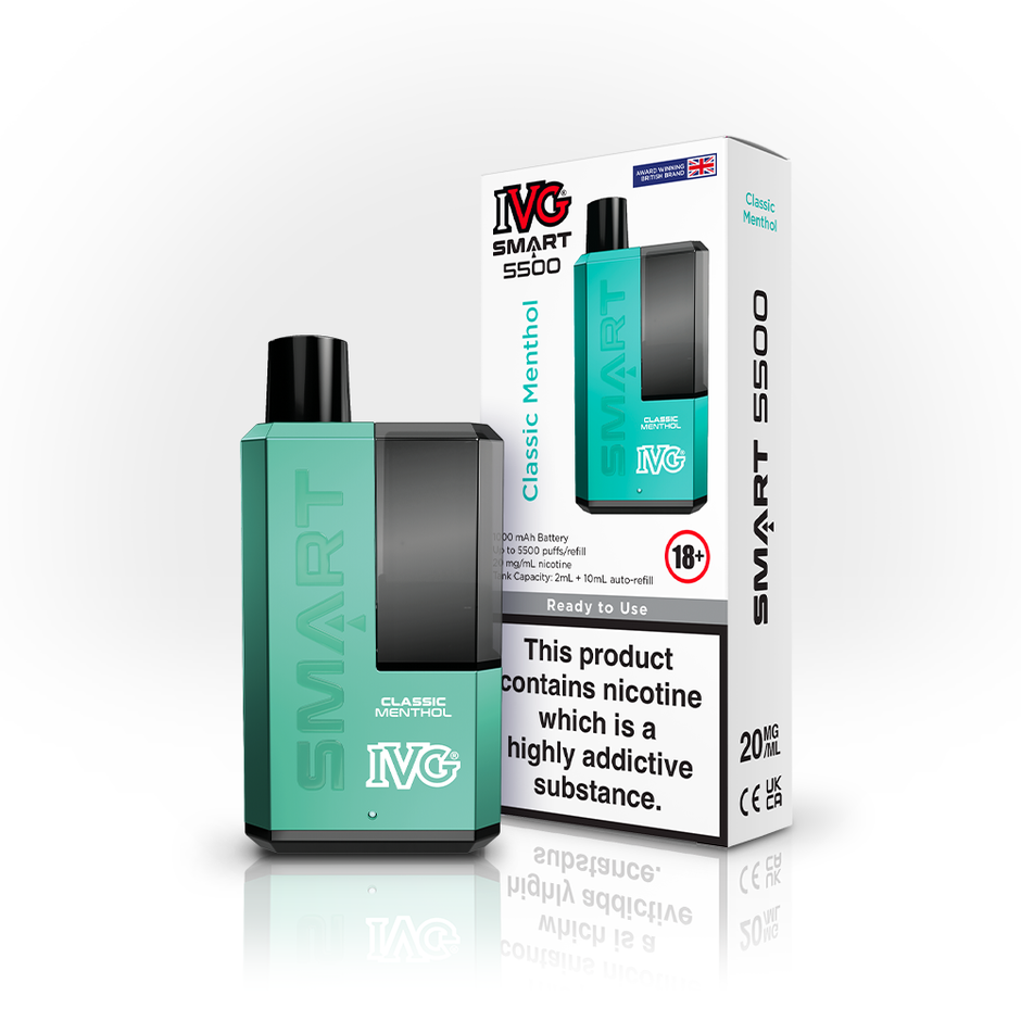 IVG Smart 5500 Disposable Vape - Classic Menthol