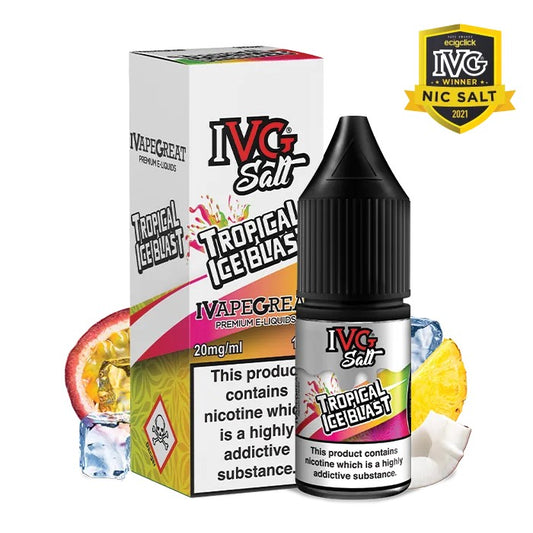 Tropical Ice Blast Nic Salt E-Liquid By IVG