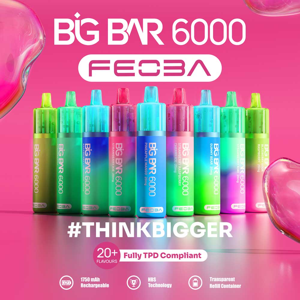 Big Bar 6000 Puffs – Big Clouds, Bold Flavors!