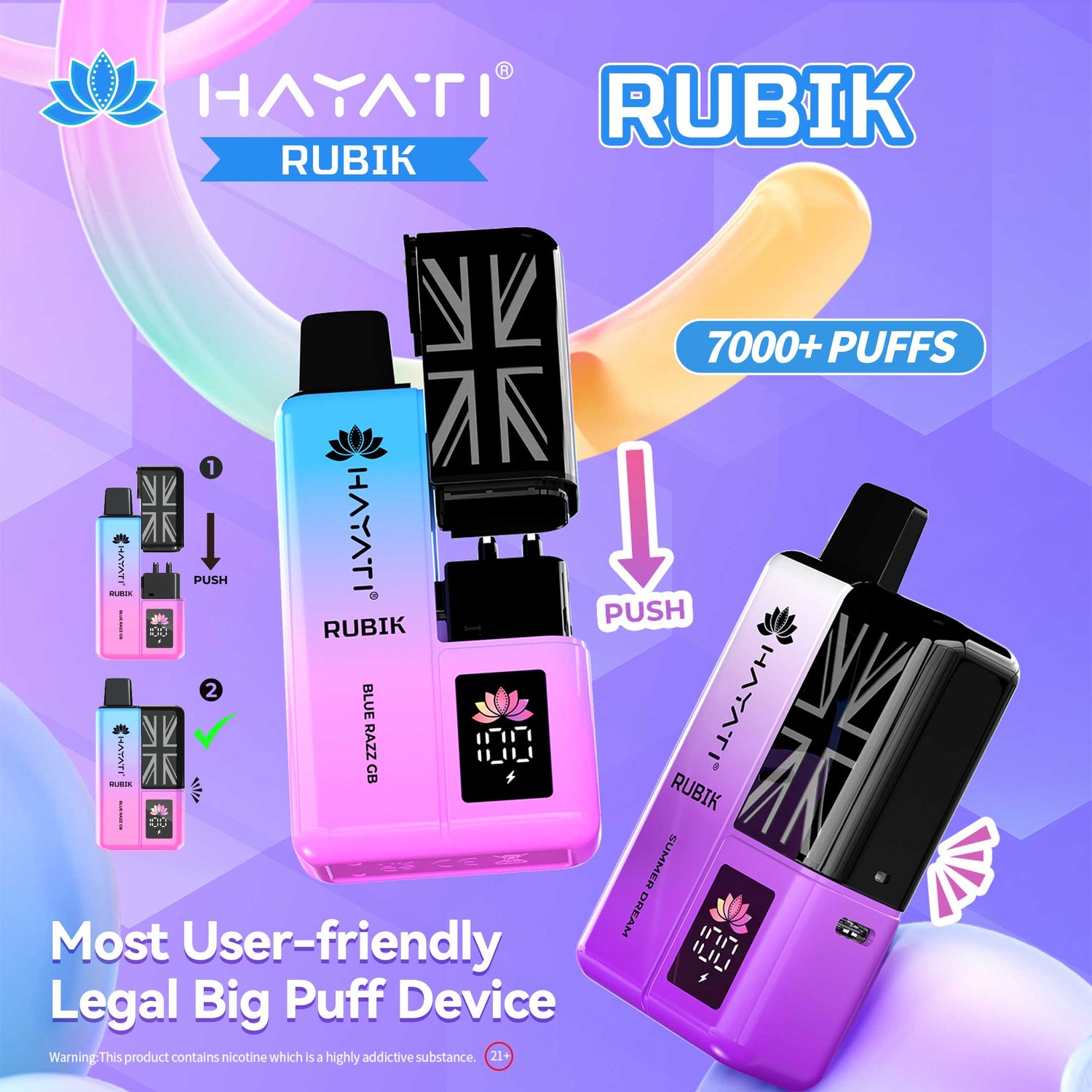 Hayati Rubik 7000 – Elevate Your Vaping Experience!