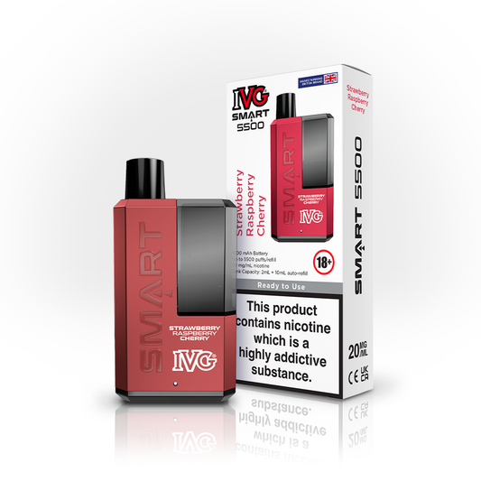 IVG Smart 5500 Disposable Vape - Strawberry Raspberry Cherry