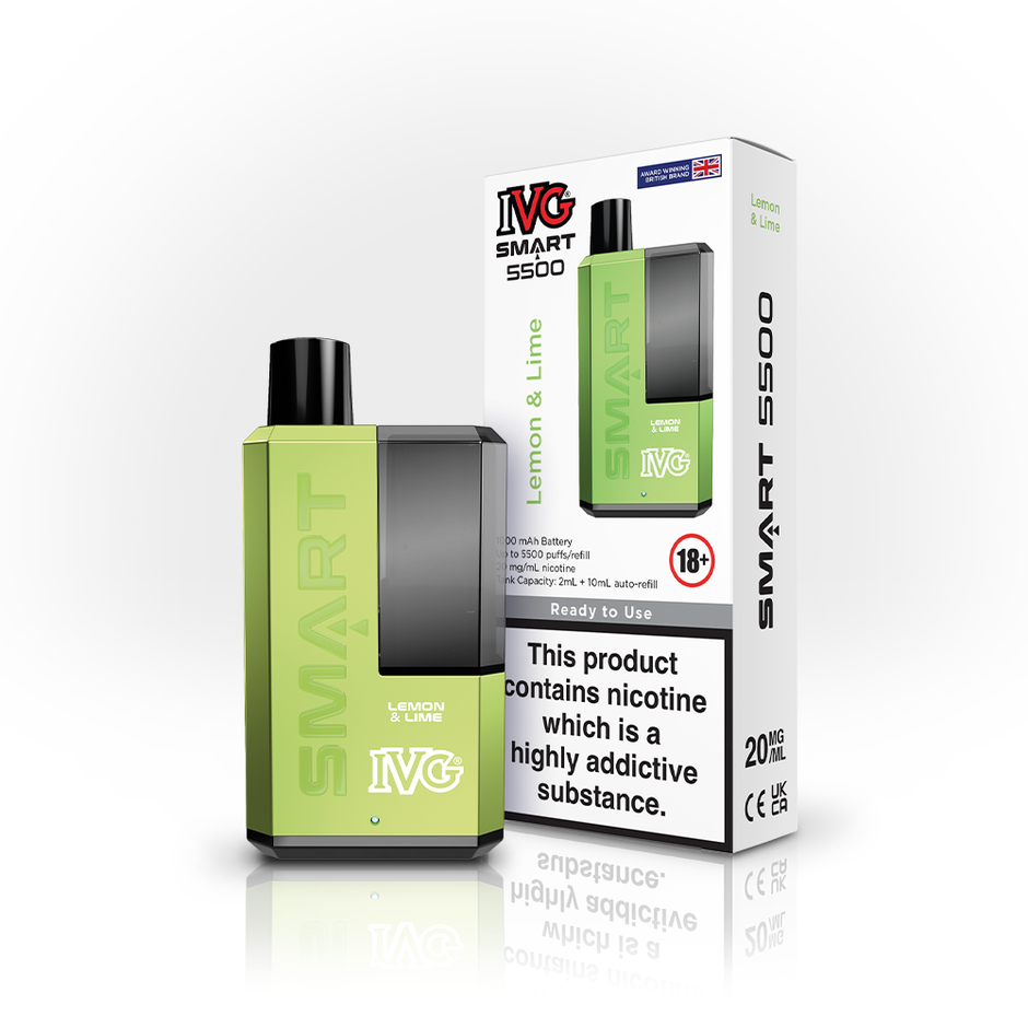 IVG Smart 5500 Disposable Vape - Lemon and Lime