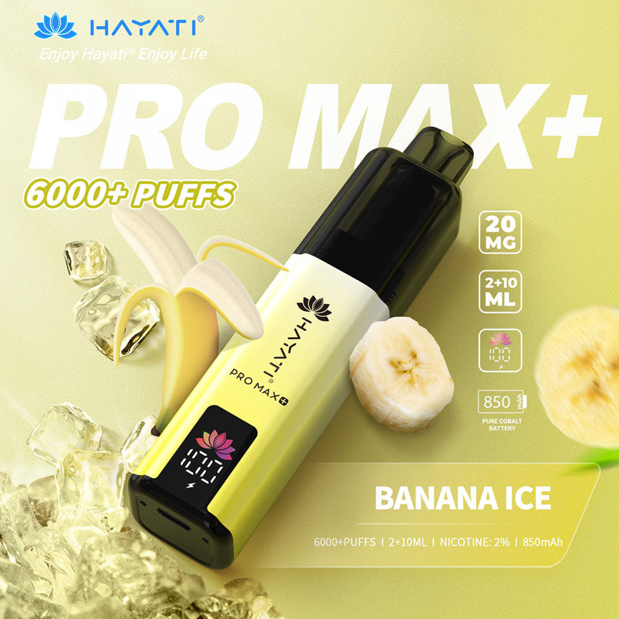 Hayati Pro Max + 6000 – Maximum Puffs, Ultimate Flavor!