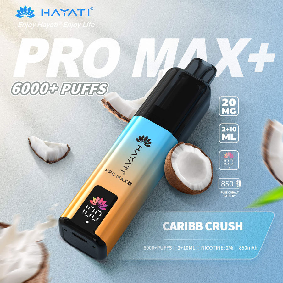 Hayati Pro Max + 6000 – Maximum Puffs, Ultimate Flavor!