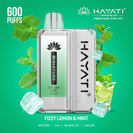 The Hayati Pro Mini 600 - Fizzy Lemon Mint