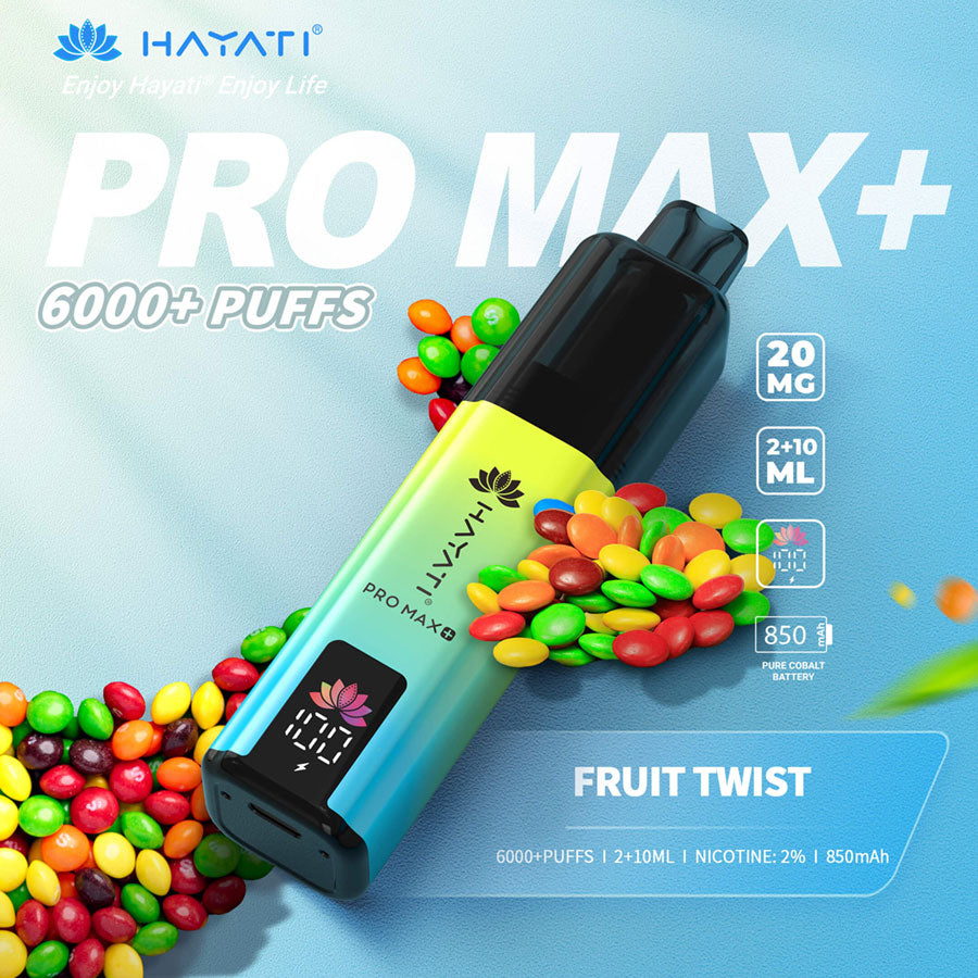 Hayati Pro Max + 6000 – Maximum Puffs, Ultimate Flavor!