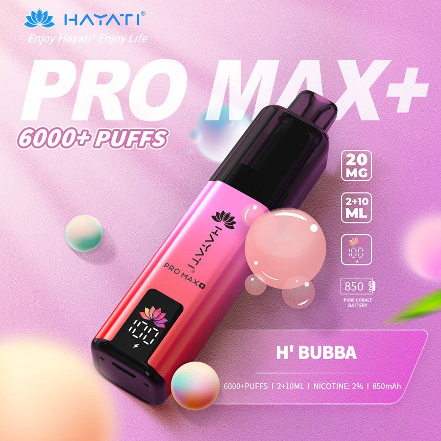 Hayati Pro Max + 6000 – Maximum Puffs, Ultimate Flavor!