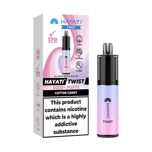 Hayati Twist 5000 - Cotton Candy