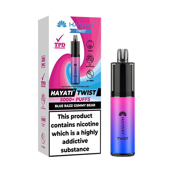 Hayati Twist 5000 - Blue Razz Gummy Bear