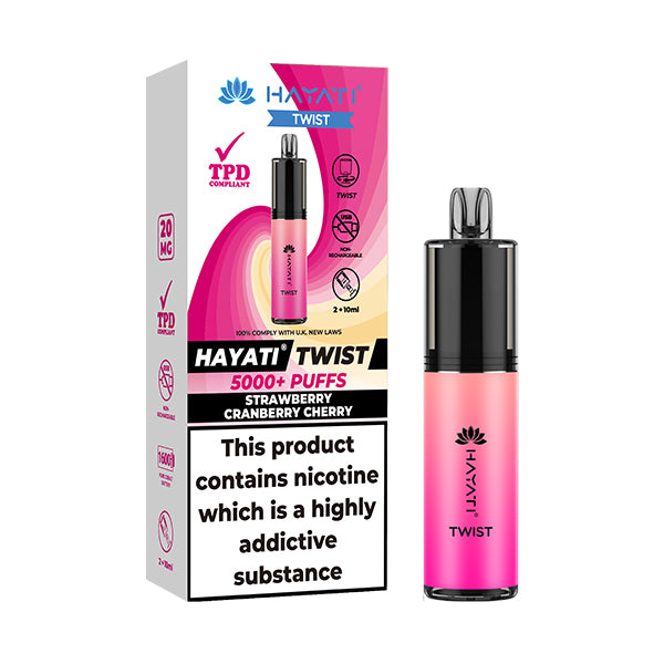 Hayati Twist 5000 - Strawberry Cranberry Cherry