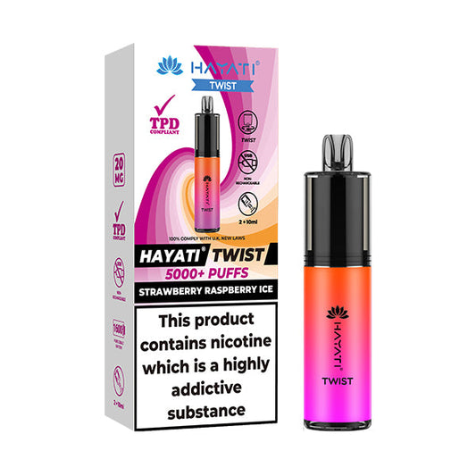 Hayati Twist 5000 - Strawberry Raspberry Ice