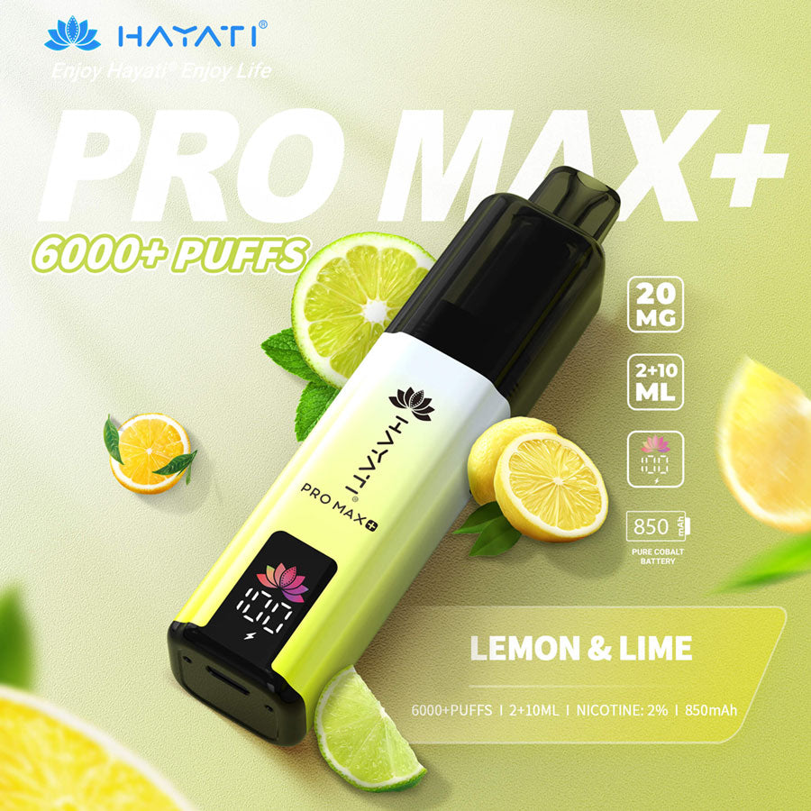 Hayati Pro Max + 6000 – Maximum Puffs, Ultimate Flavor!