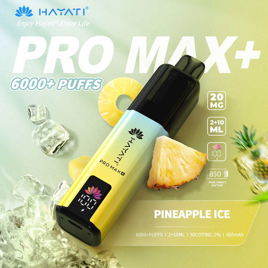 Hayati Pro Max + 6000 – Maximum Puffs, Ultimate Flavor!