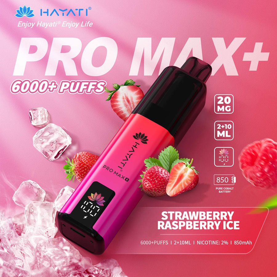 Hayati Pro Max + 6000 – Maximum Puffs, Ultimate Flavor!