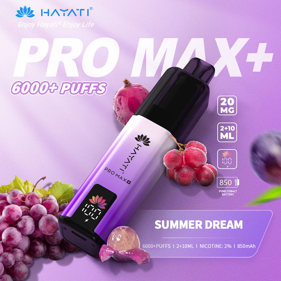 Hayati Pro Max + 6000 – Maximum Puffs, Ultimate Flavor!