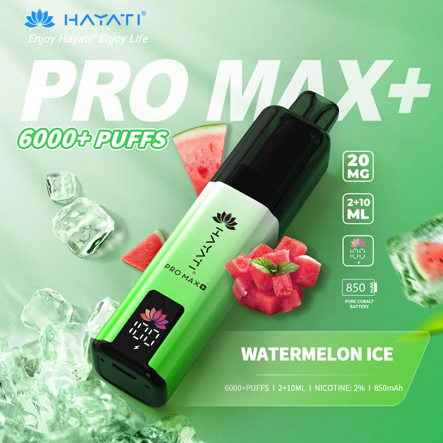 Hayati Pro Max + 6000 – Maximum Puffs, Ultimate Flavor!