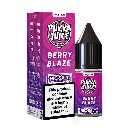 Berry Blaze Nic Salt E-Liquid By Pukka Juice