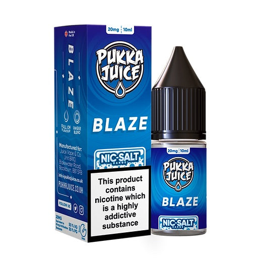 Blaze Nic Salt E-Liquid By Pukka Juice