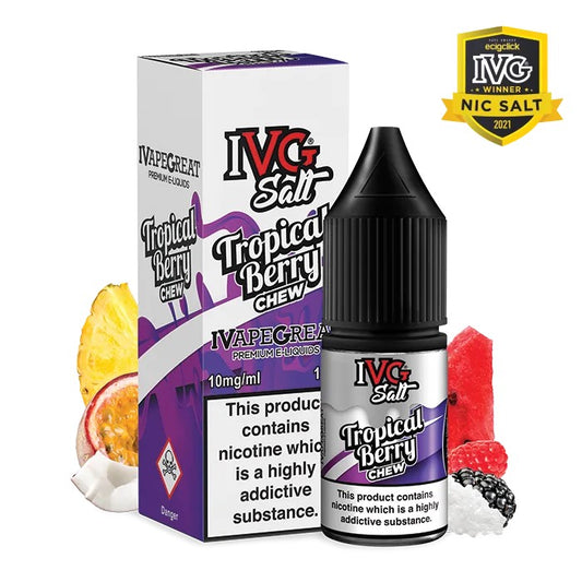 Tropical Berry Chew Nic Salt E-Liquid By IVG