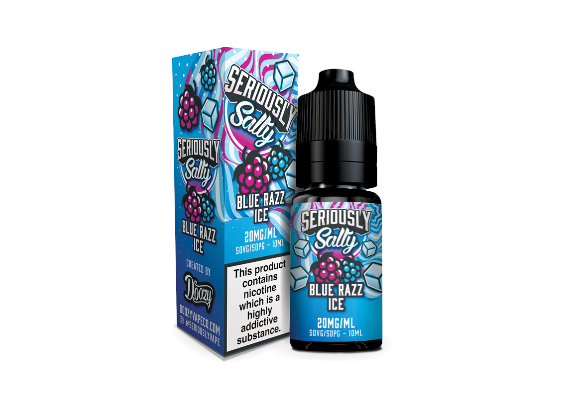 Doozy Seriously Salty Blue Razz Ice Nic Salt E-Liquid