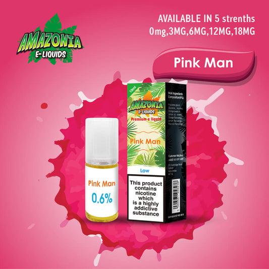 Pink man E-Liquid by Amazonia 10ml Bottles