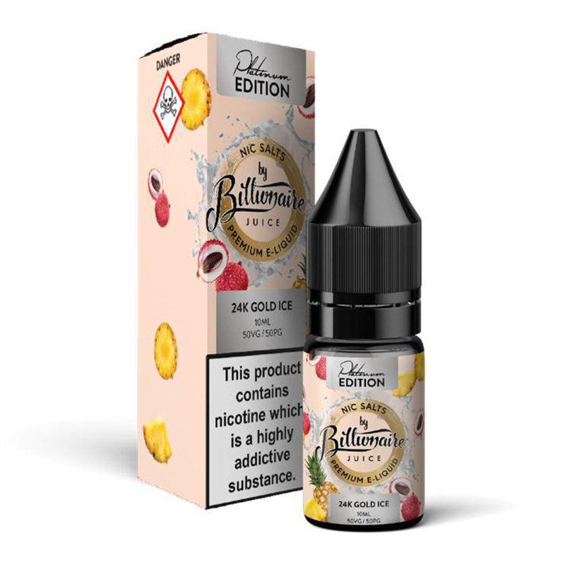 24K Gold Ice Nic Salt by Billionaire Juice