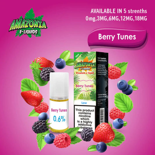 Berry Chunz E-Liquid by Amazonia 10ml Bottle