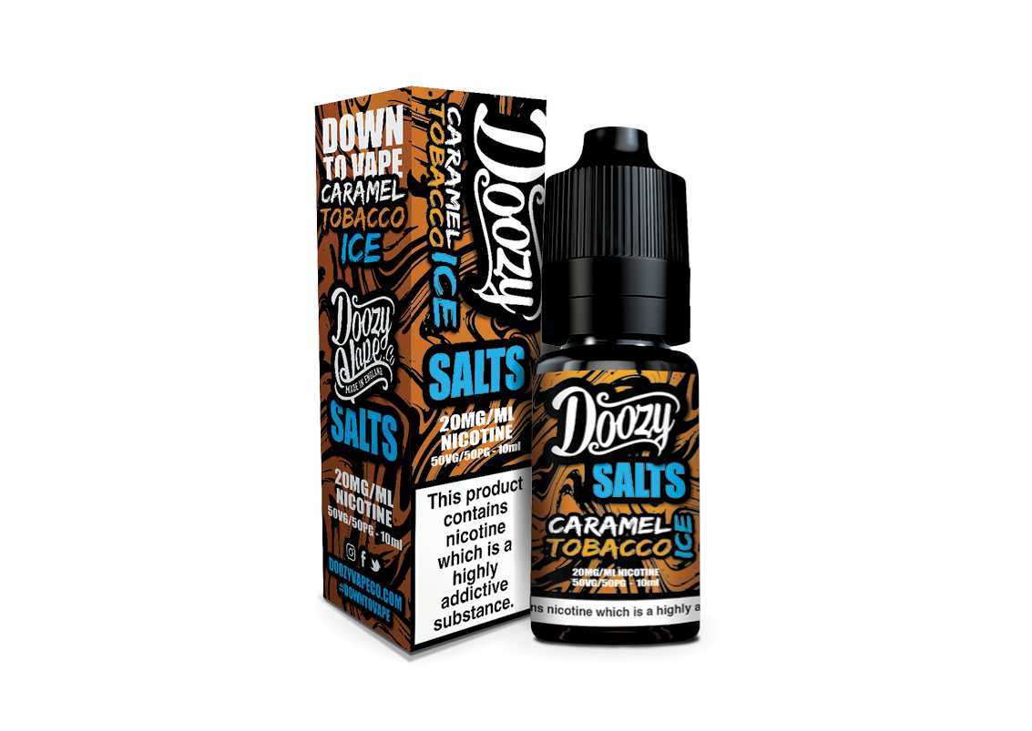 Caramel Tobacco Ice Nic Salt E-Liquid By Doozy