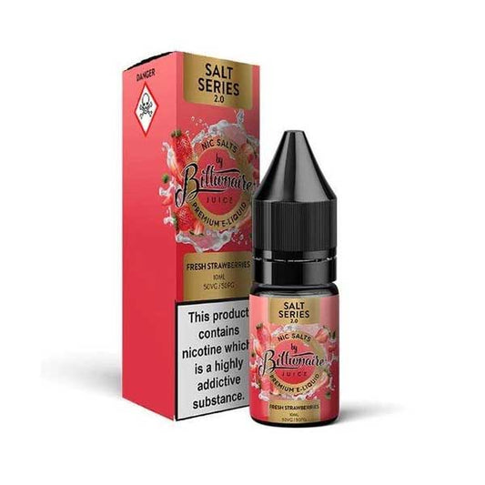 Fresh Strawberries Nic Salt by Billionaire Juice