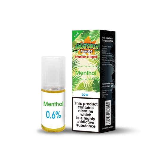 Menthol E-Liquid by Amazonia 10ml Bottle