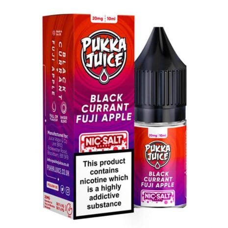 Blackcurrant Fuji Apple Nic Salt E-Liquid By Pukka Juice