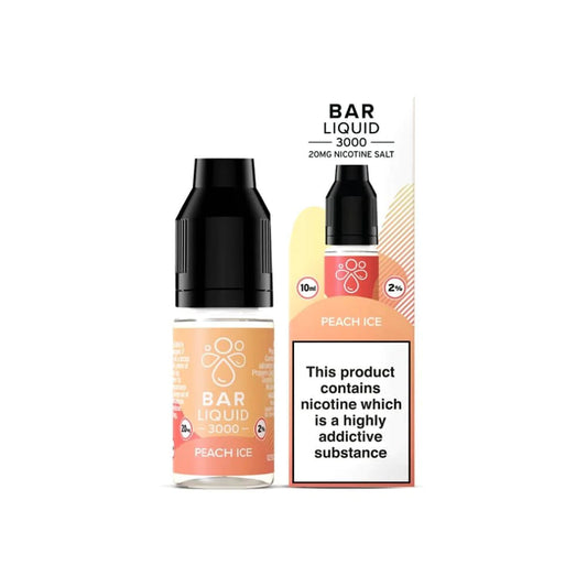 Peach Ice Nic Salt By Bar Liquid 3000