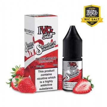 Strawberry Sensation Nic Salt E-Liquid By IVG