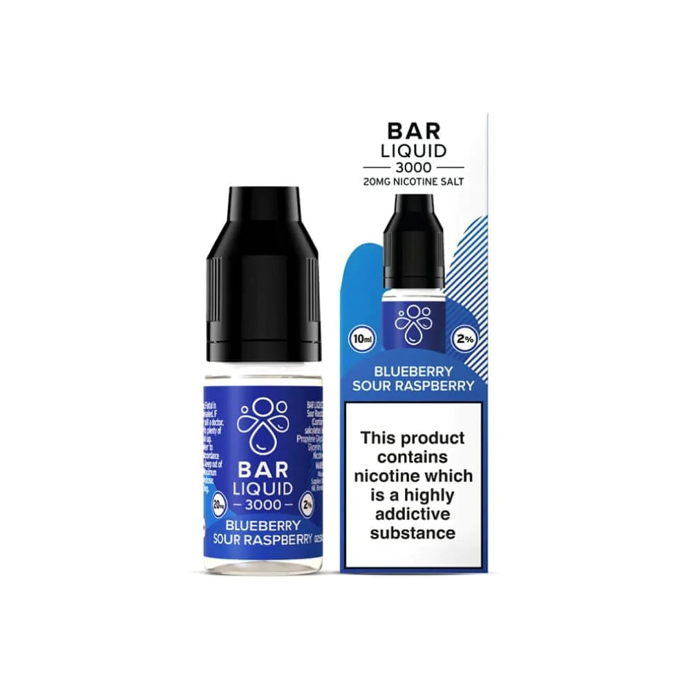 Blueberry Sour Raspberry Nic Salt By Bar Liquid 3000