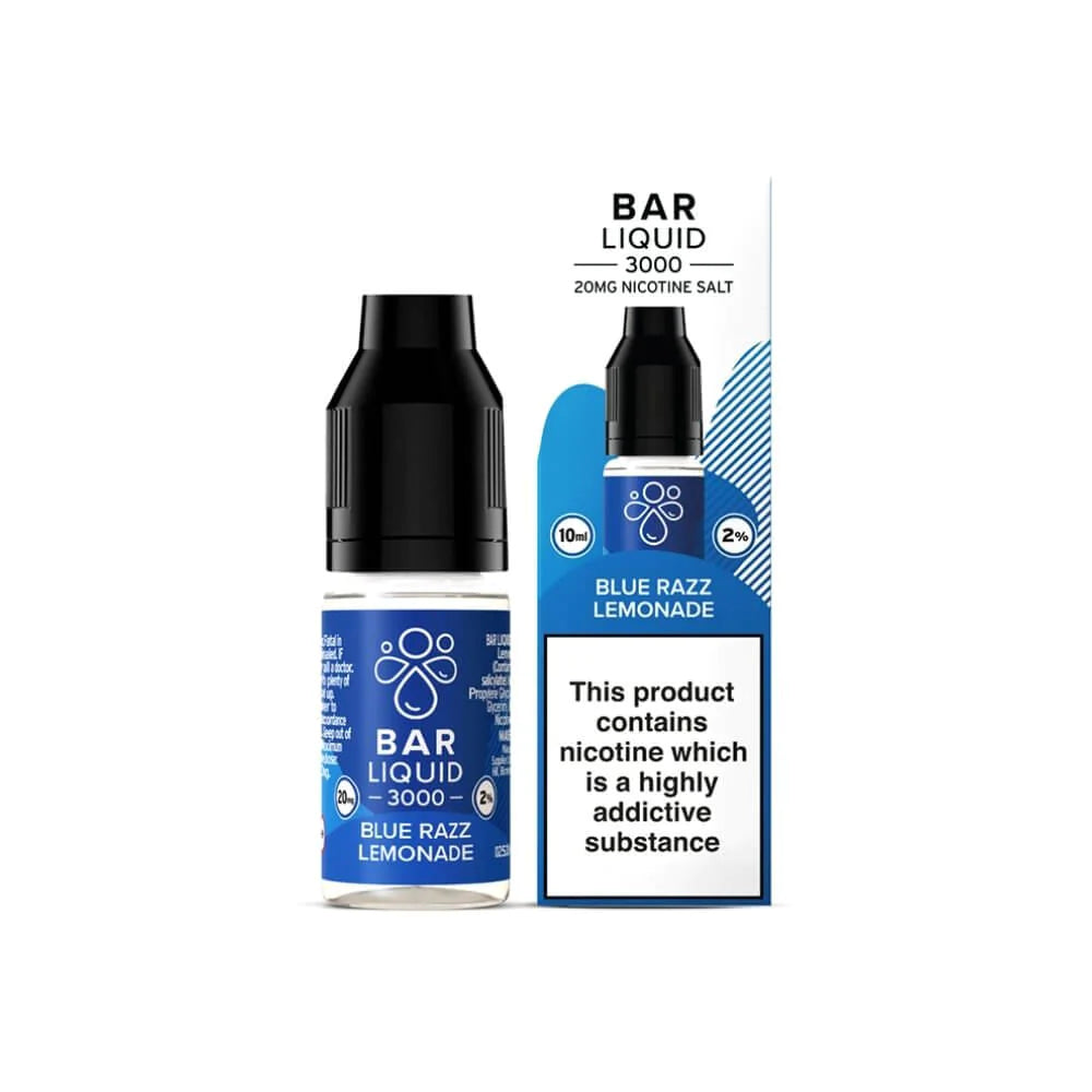 Blue Razz Lemonade Nic Salt By Bar Liquid 3000